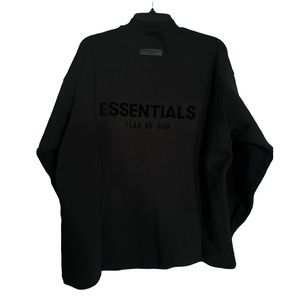 NWT Essentials Fear of God Relaxed Crewneck Sweatshirt in Stretch Limo